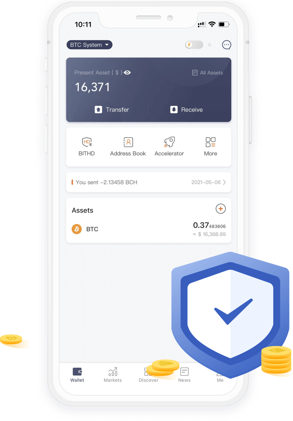 波比钱包 App · 资产管理与安全防护